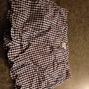 Black and White Gingham Shorts